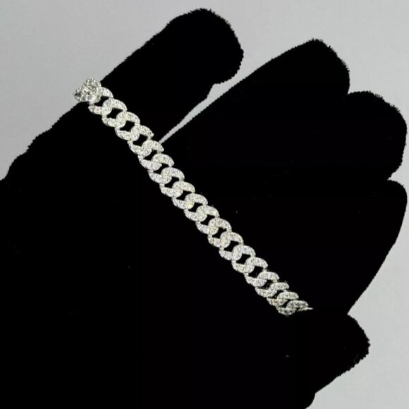 PANDORA TIMELESS PAVE CUBAN CHAIN BRACELET! NEW IN THE BOX! - Picture 4 of 16